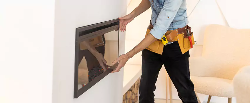 Metal Fireplace Installation in Muskegon, Michigan