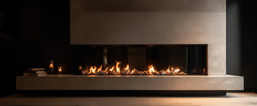 Gas Fireplace Ember Bed Design Services in Muskegon, Michigan