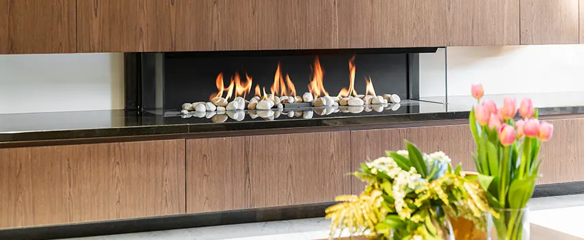 Double-height Fireplace Design Refurbishment in Muskegon, Michigan